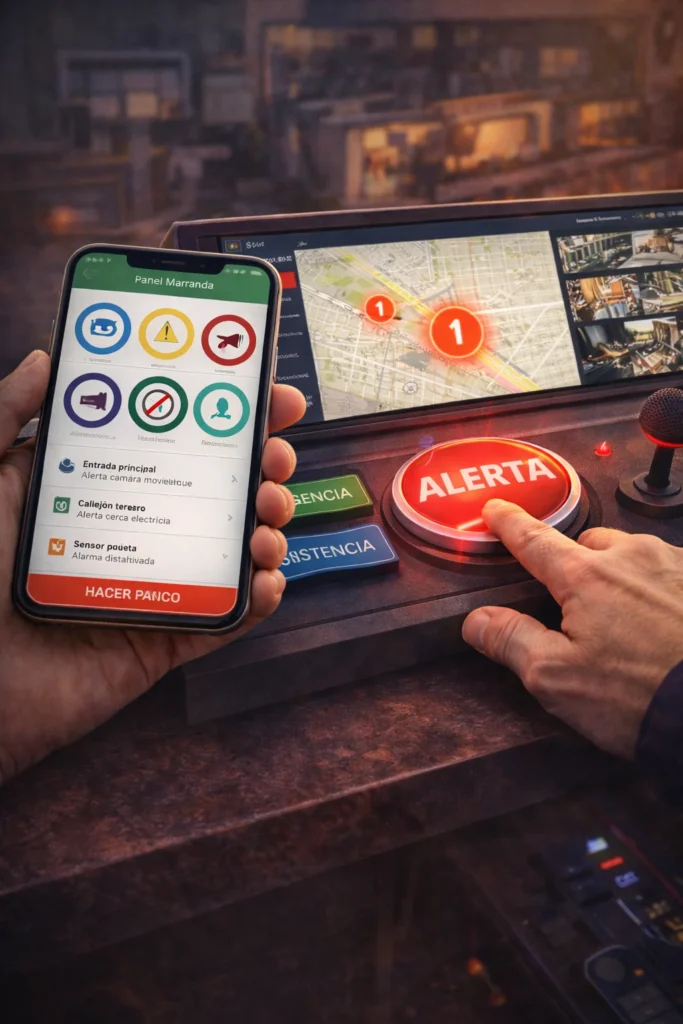 Activación desde app o botones físicos