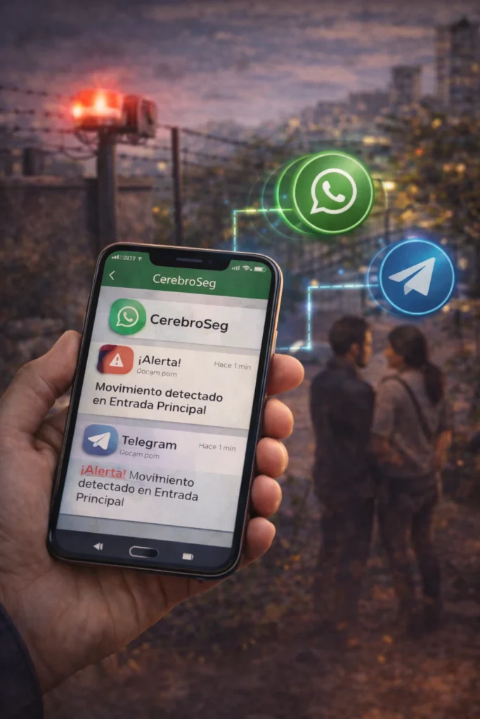 Mensajería por WhatsApp y Telegram